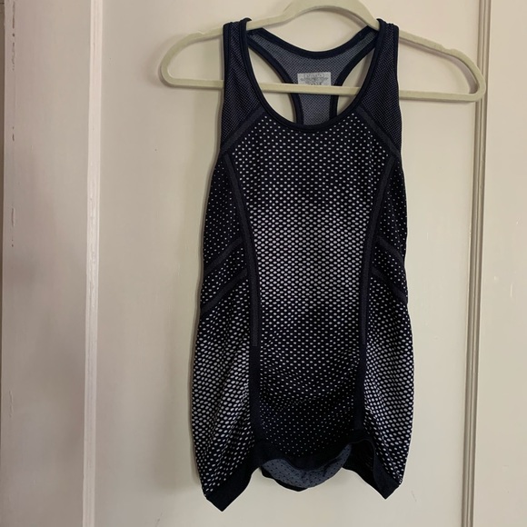 Athleta Tops - Athleta Black & White Cinched Fastest Track Tank